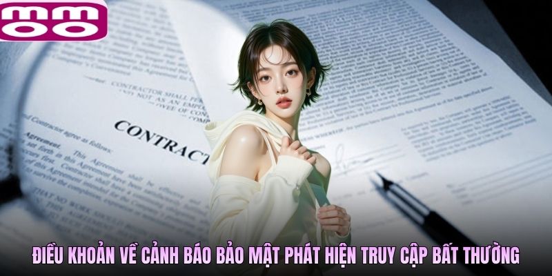 Điều khoản điều kiện về cảnh báo bảo mật khi phát hiện truy cập bất thường