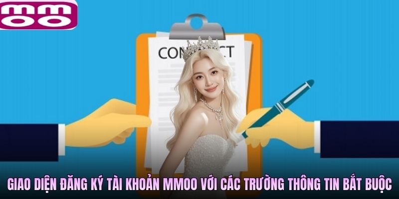 Giao diện đăng ký tài khoản MMOO với các trường thông tin bắt buộc